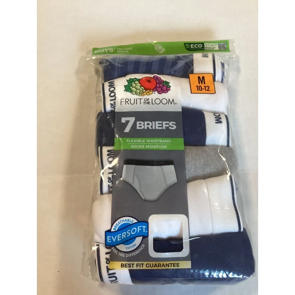 Fruit Of The Loom Boxer Briefs Medium 10-12 Boys New 7 Pack